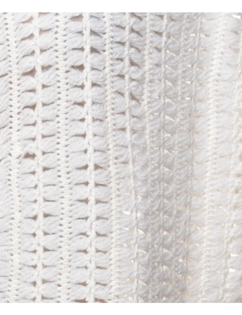 1990s Crochet Summer Knit - L