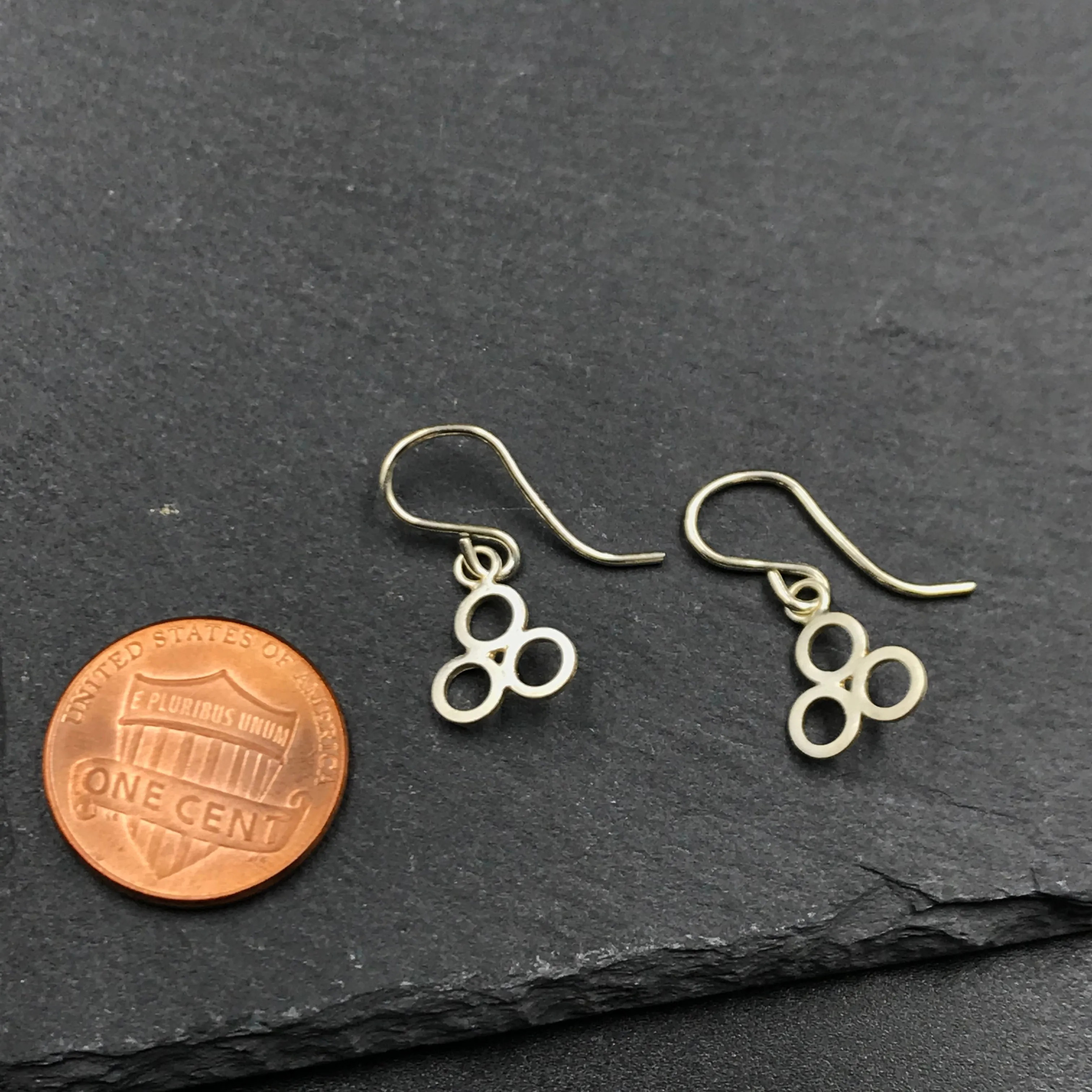 3 Open Circles Earrings