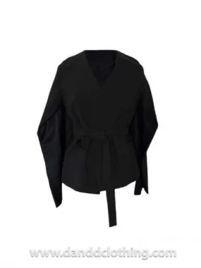 African D&D Plain Black Jacket