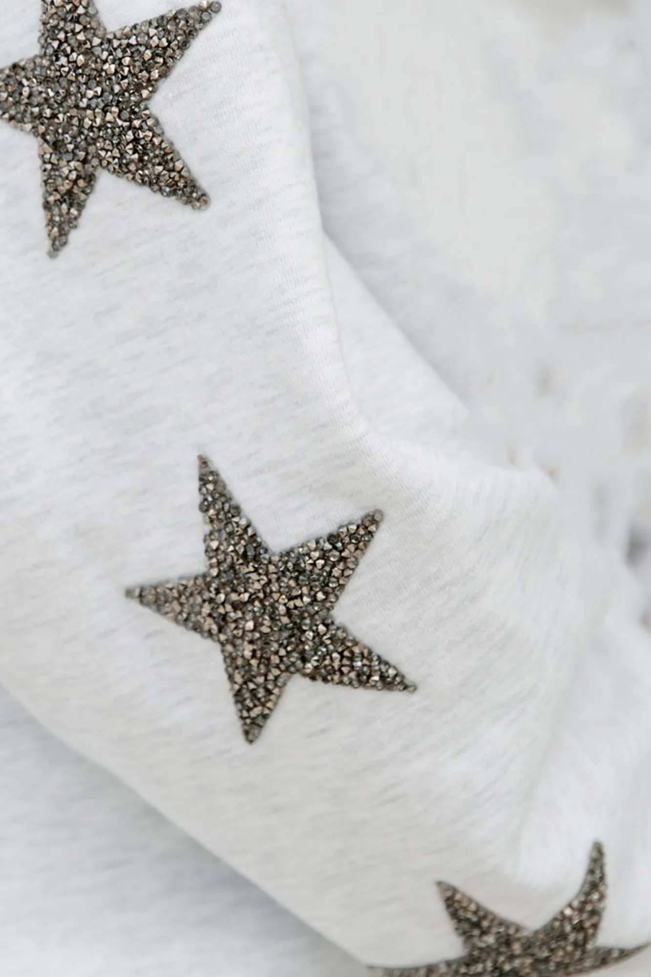 APPALACHIAN STATE MOUNTAINEERS READY FOR IT EMBELLISHED STAR SLEEVE CREWNECK PULLOVER