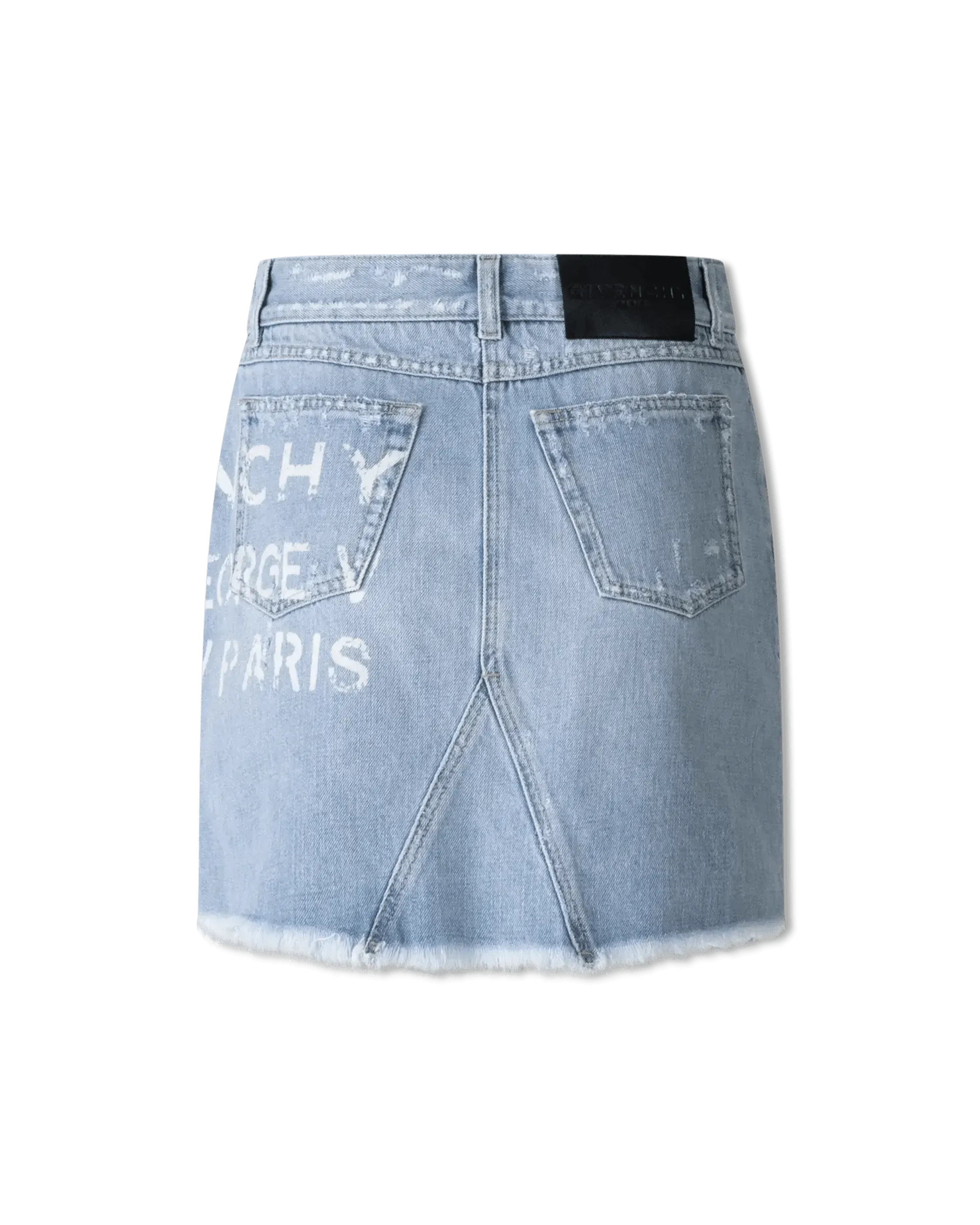 Denim Mini Skirt With Logo