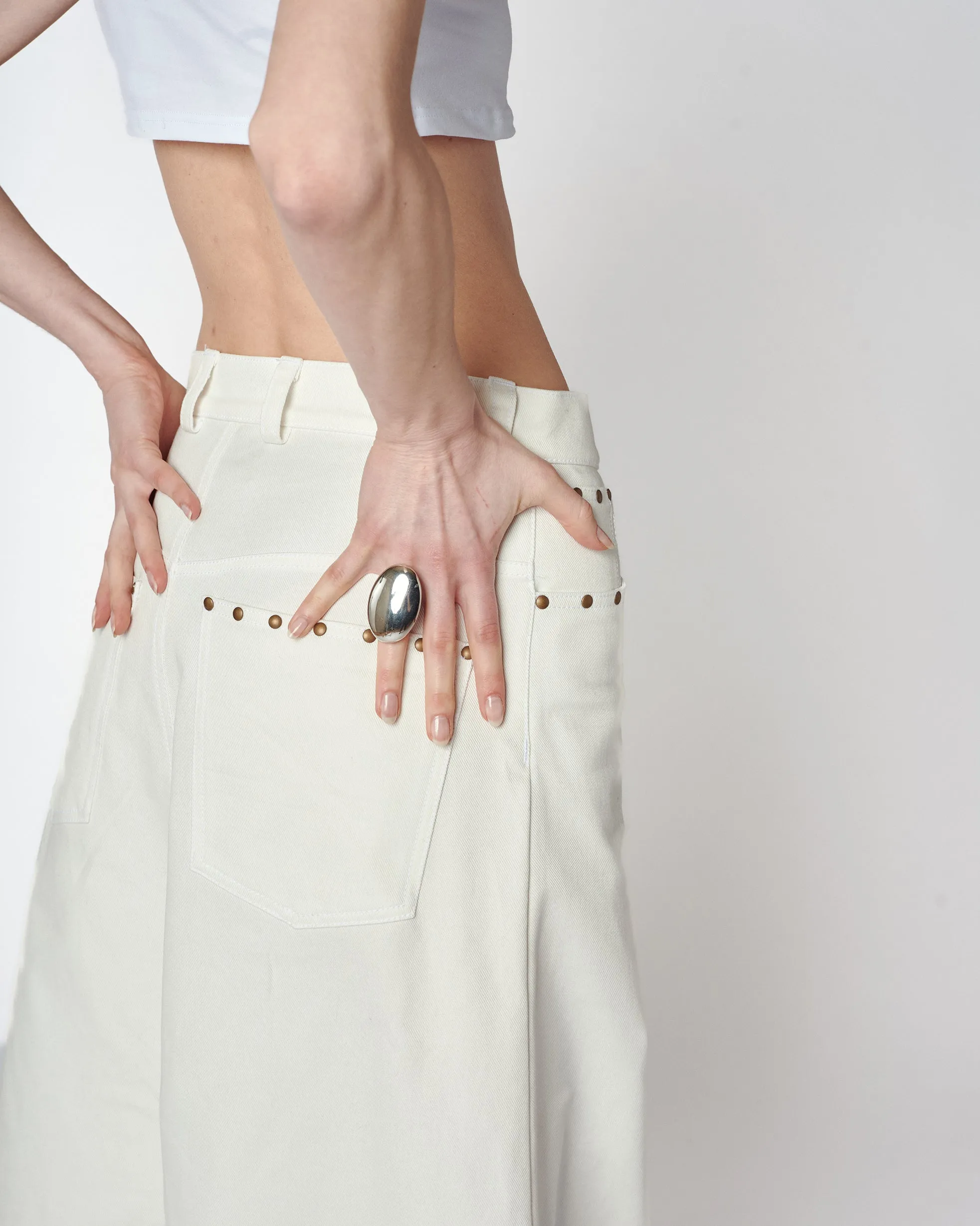 DENIM WIDE PANTS