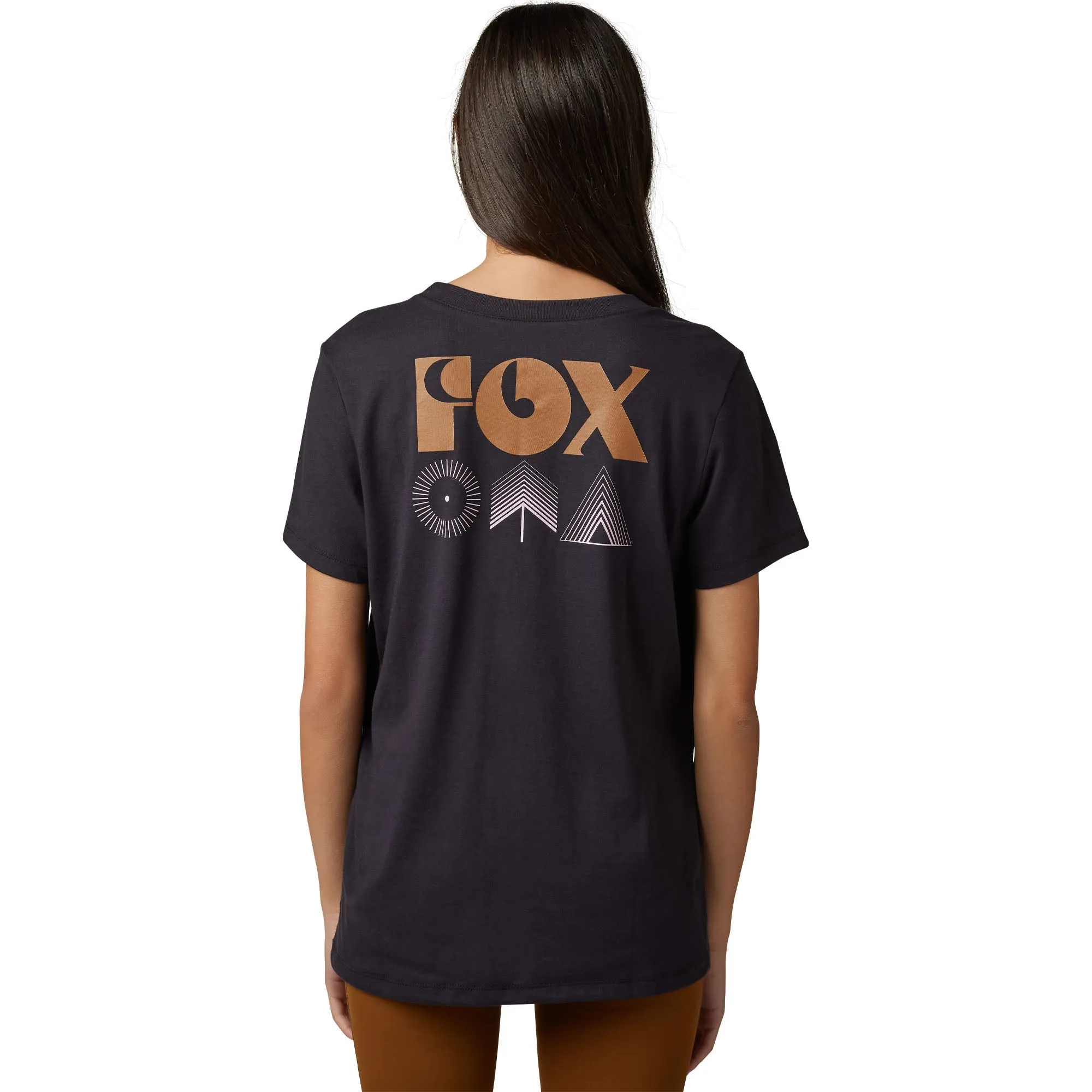 Fox Racing  Womens Rockwilder T-Shirt Short Sleeve Tee Relaxed Fit Soft Black