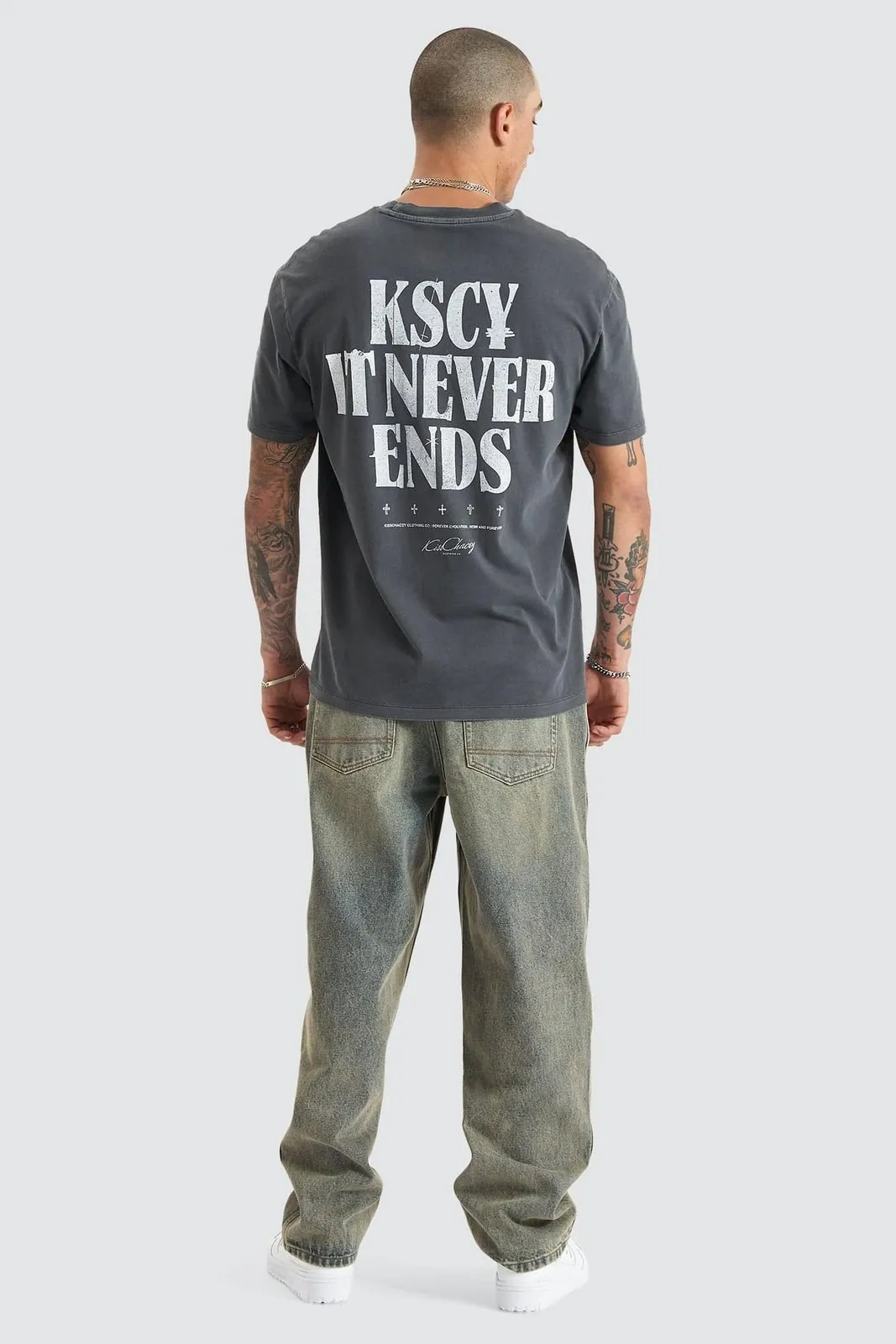 KISS CHACEY - anahem relaxed tee - pigment asphalt
