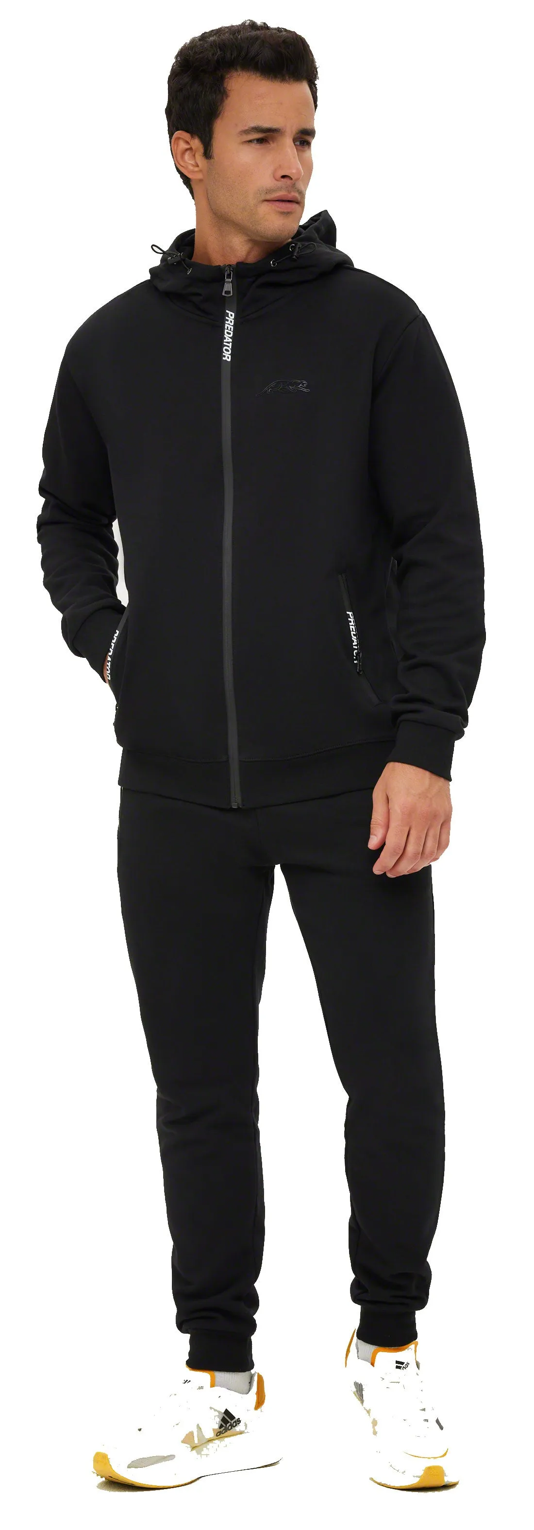 Predator Solid Black Cat Logo Jacket