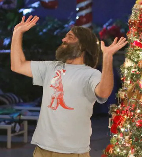 Santasaurus Rex The Last Man on Earth Santa T-Rex Unisex T-Shirt