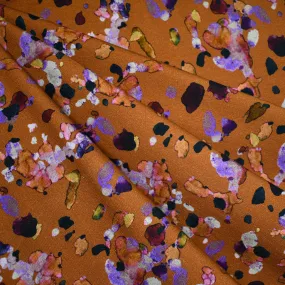 Watercolor Spots Digital Print Light Sweatshirt Fleece Spice