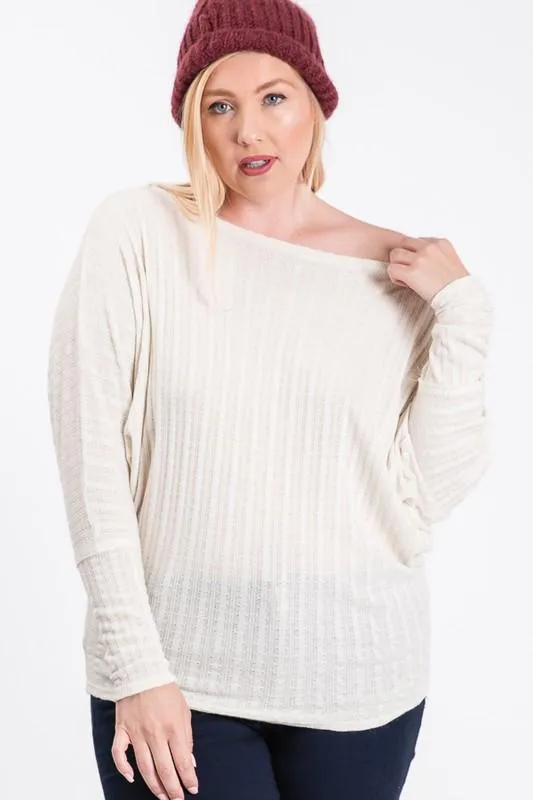 Wide Neck Dolman Top