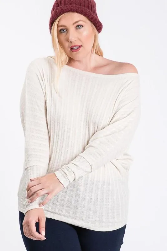 Wide Neck Dolman Top