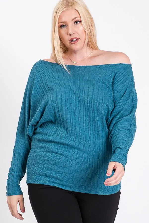 Wide Neck Dolman Top