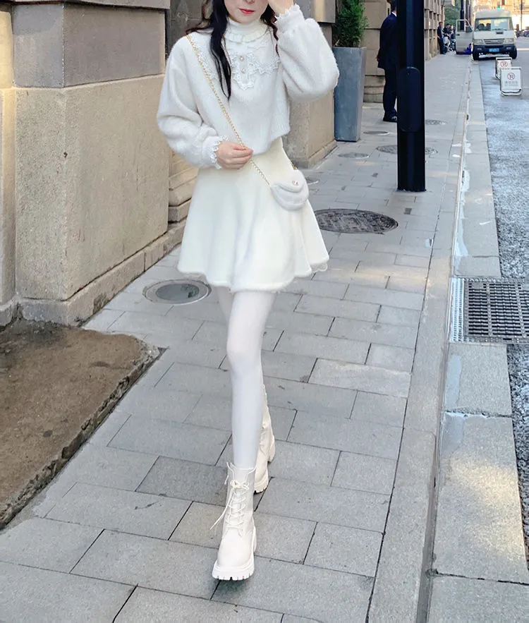 Winter Kawaii Sweet Mini Skirt